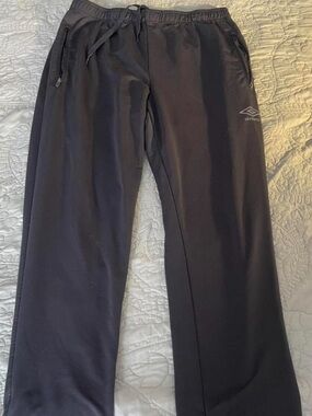 Umbro Black Drawstring Sport Pants